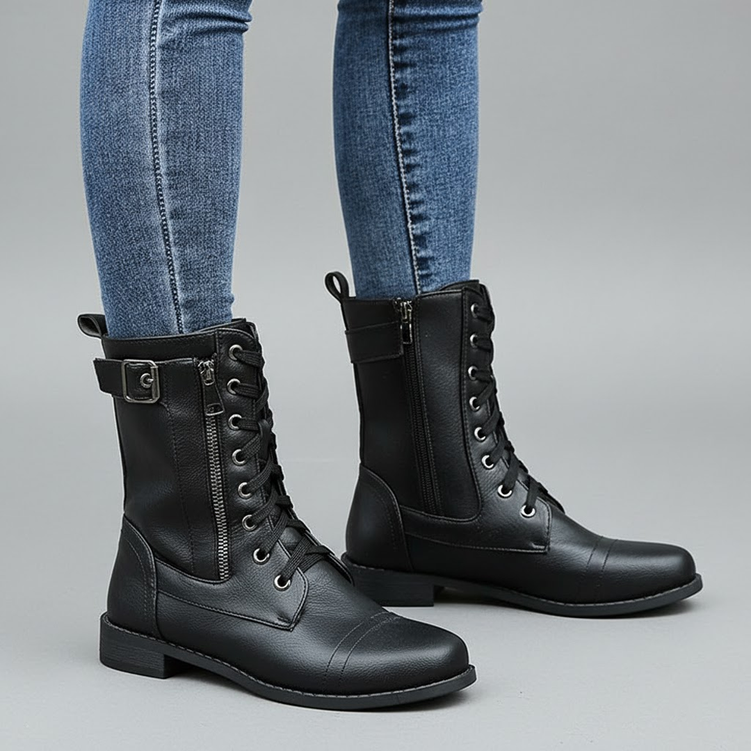 Elegant Black Ankle Boots with Side Zipper 3