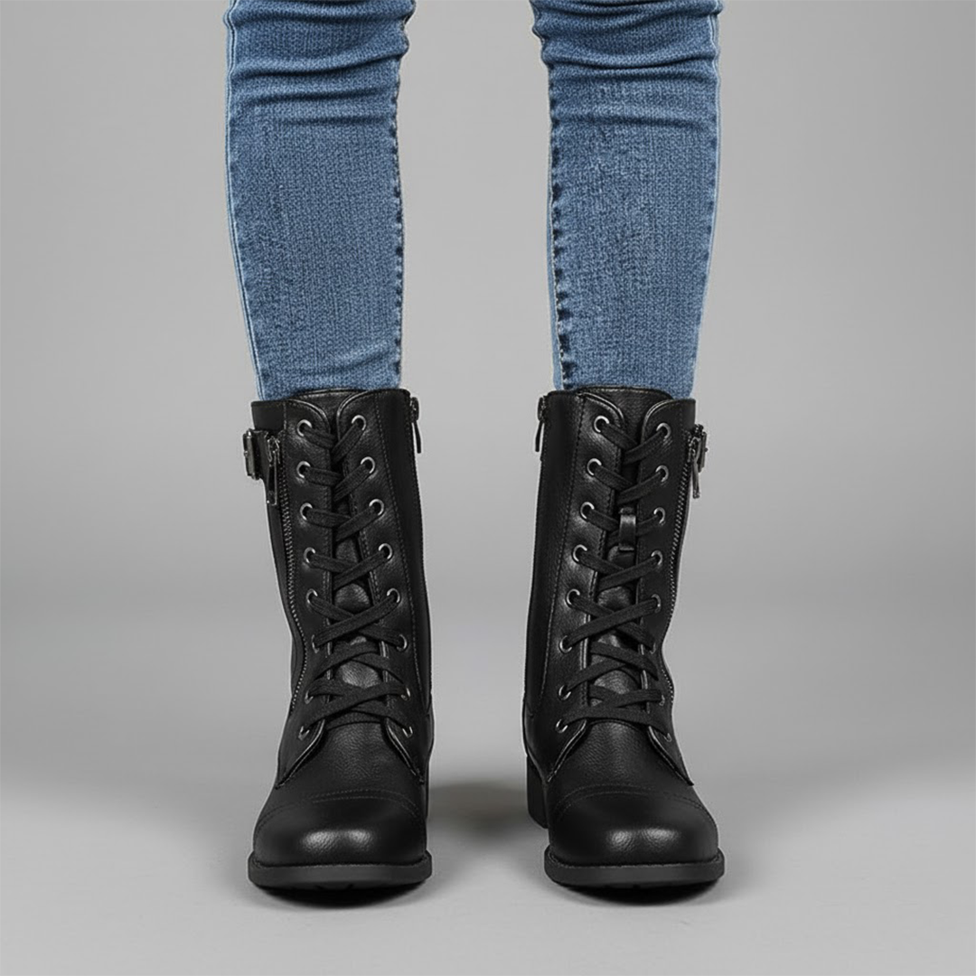 Elegant Black Ankle Boots with Side Zipper 4