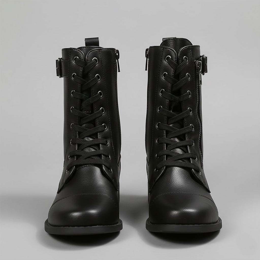 Elegant Black Ankle Boots with Side Zipper 6