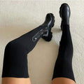 Elegant Black Knee High Boots for Women 0