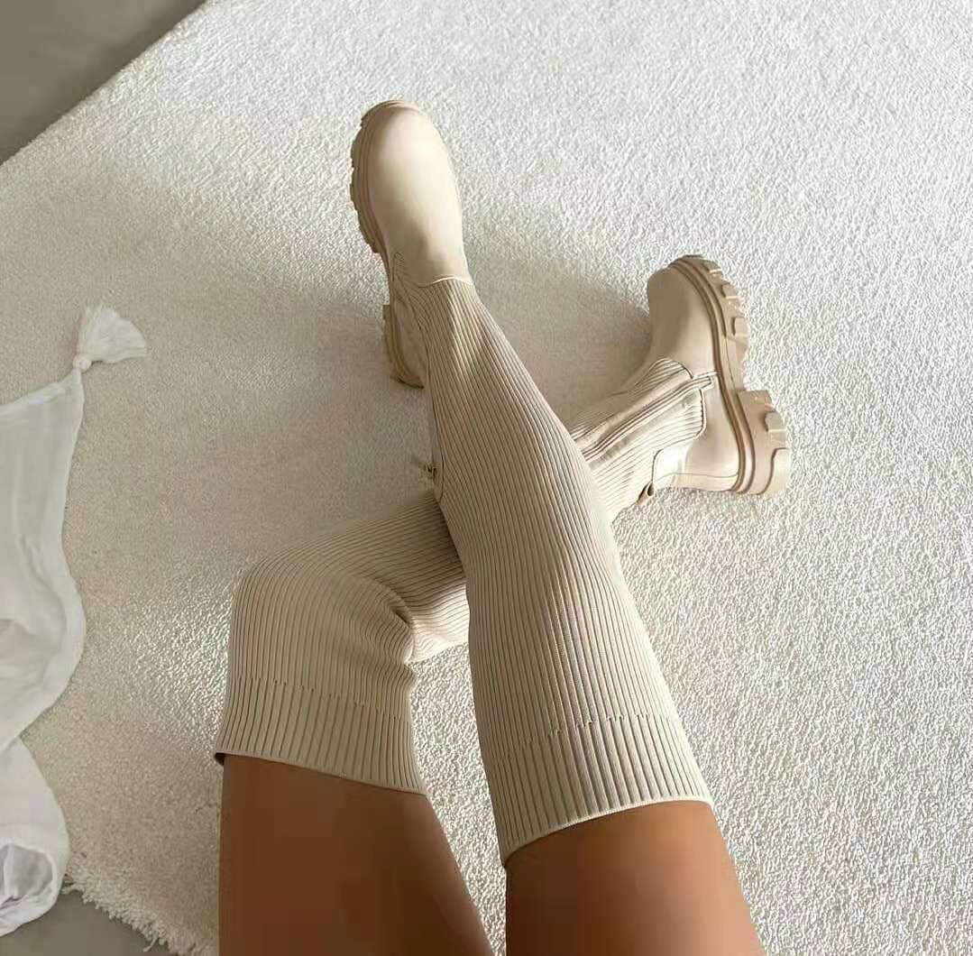 Elegant Black Knee High Boots for Women 1