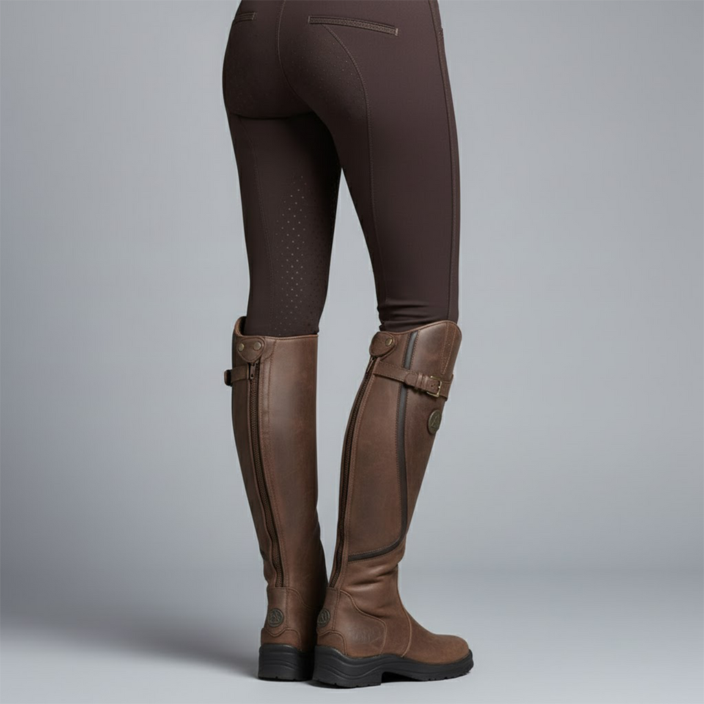 Elegant Horseback Riding Boots Knee High Design 1