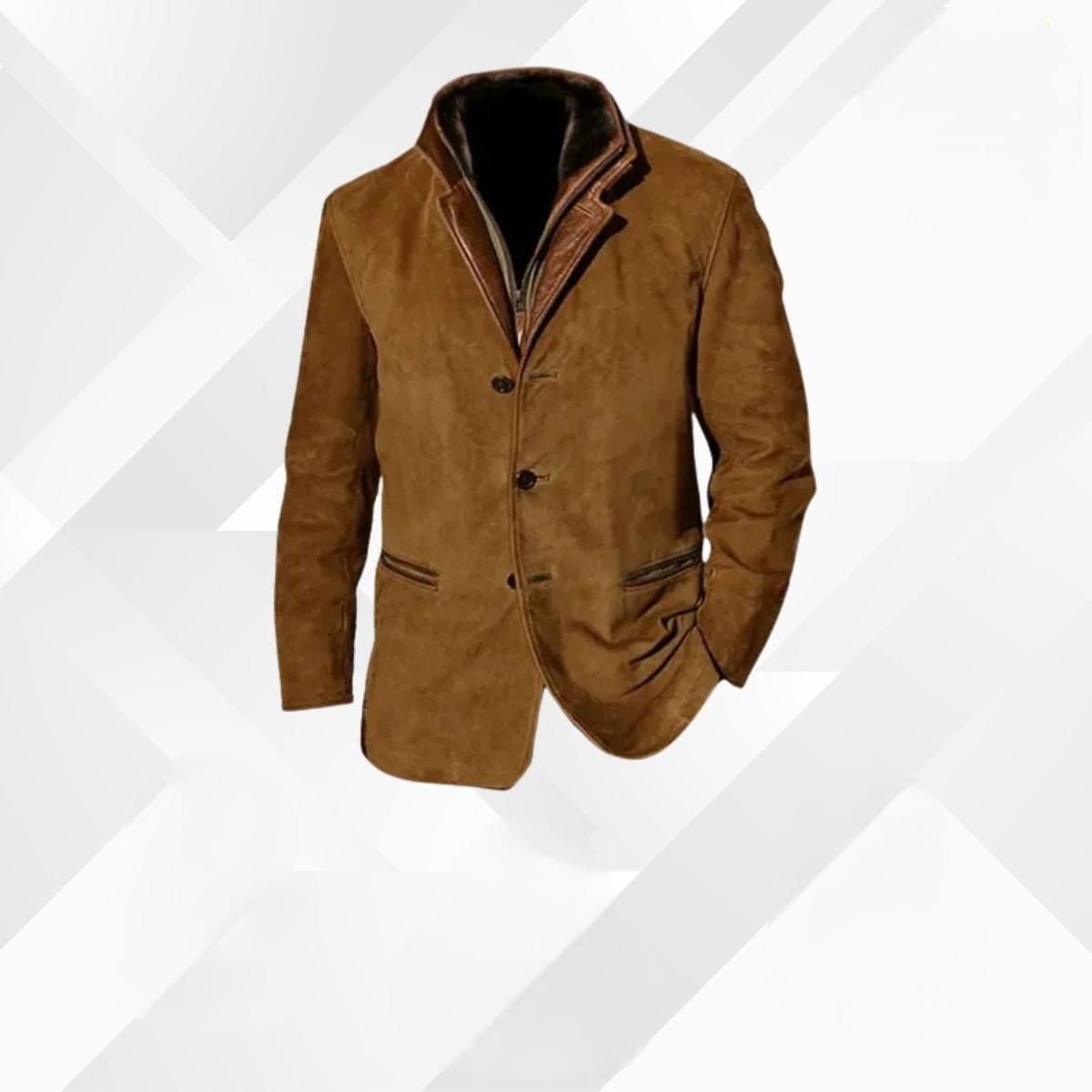 Elegant Men's Blazer Jacket With Contrast Details 2