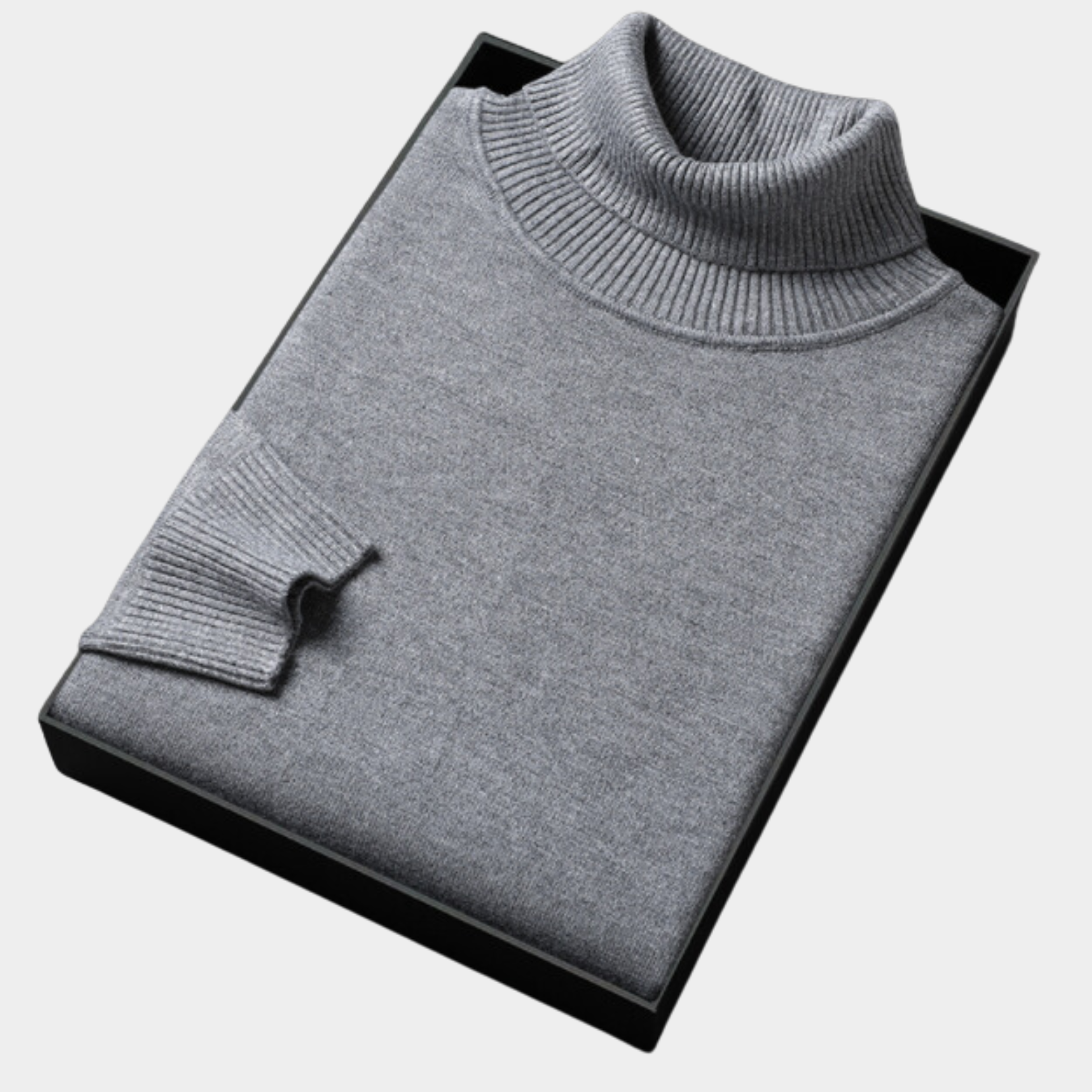 Elegant Men's Jumper with Roll Neck Knitwear 10