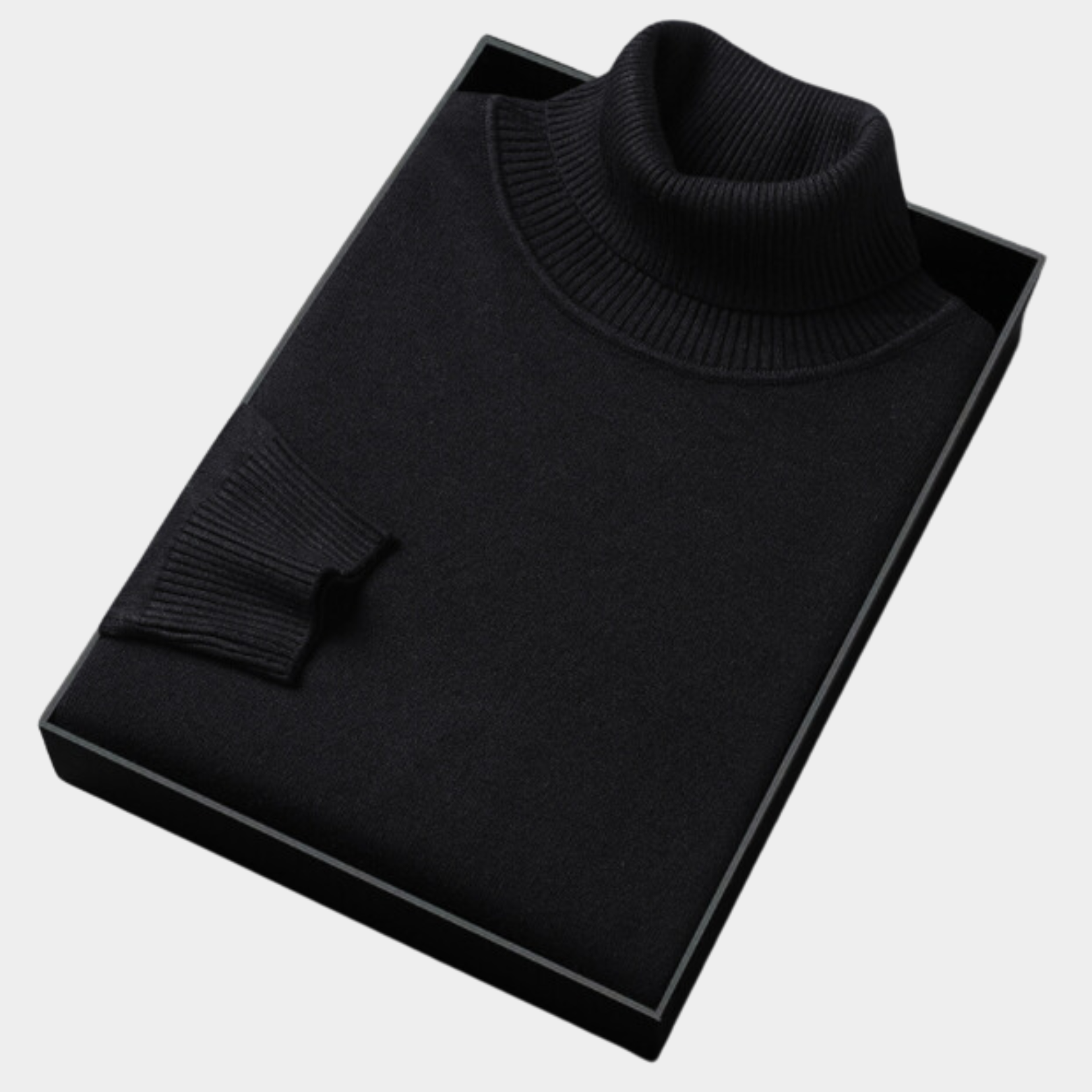 Elegant Men's Jumper with Roll Neck Knitwear 3
