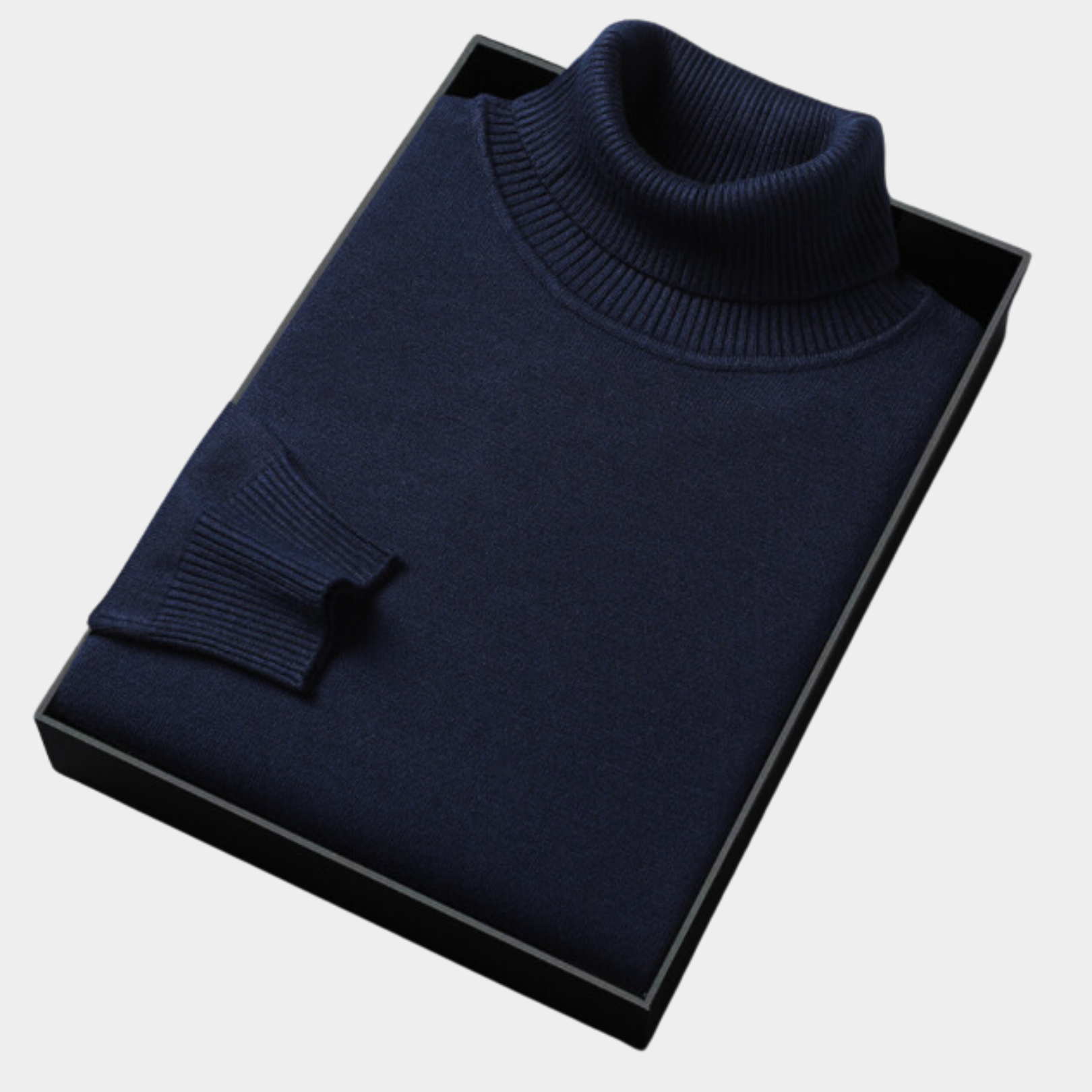 Elegant Men's Jumper with Roll Neck Knitwear 5