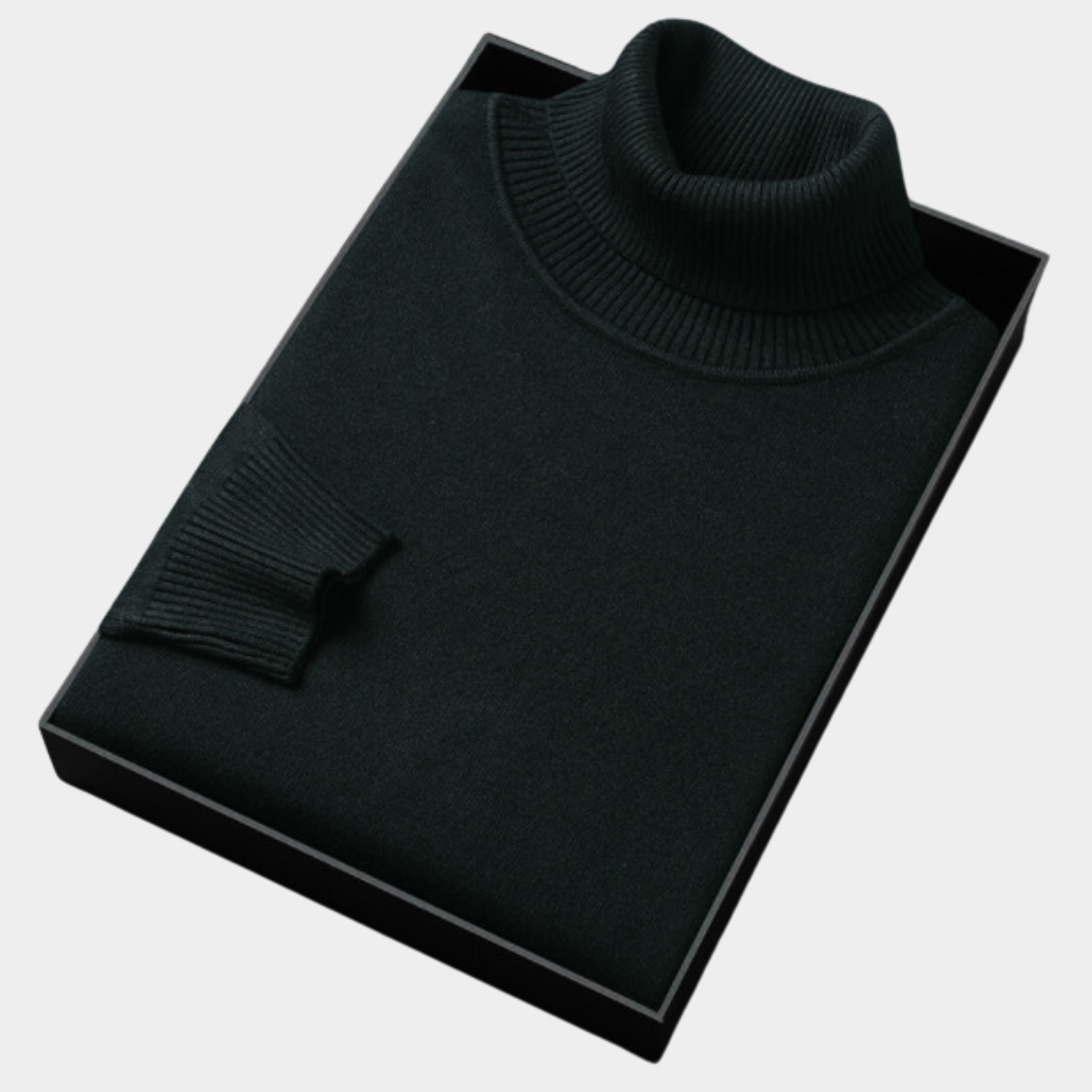 Elegant Men's Jumper with Roll Neck Knitwear 7