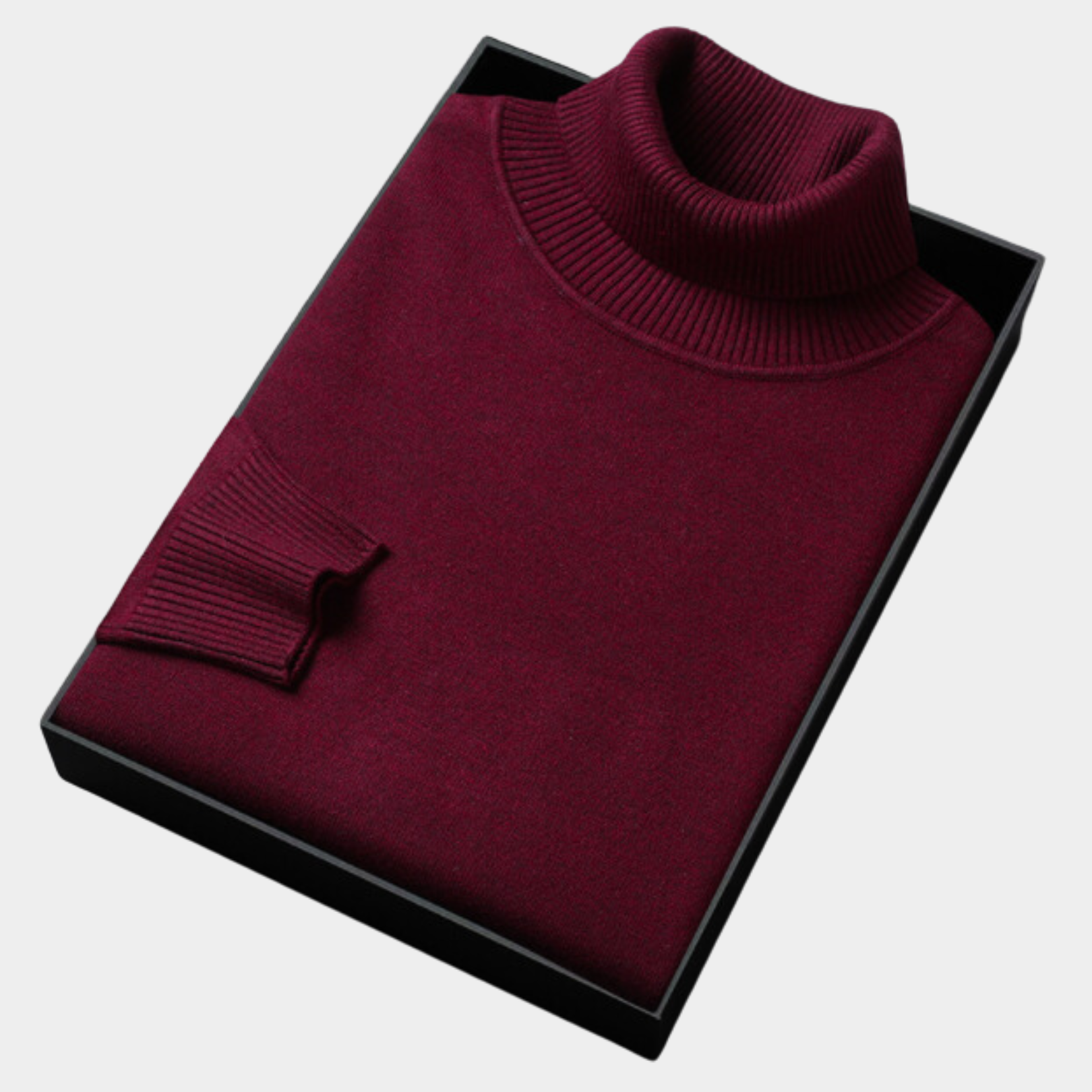 Elegant Men's Jumper with Roll Neck Knitwear 9