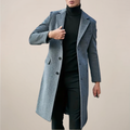 Elegant Men's Long Coat With Tailored Fit 0