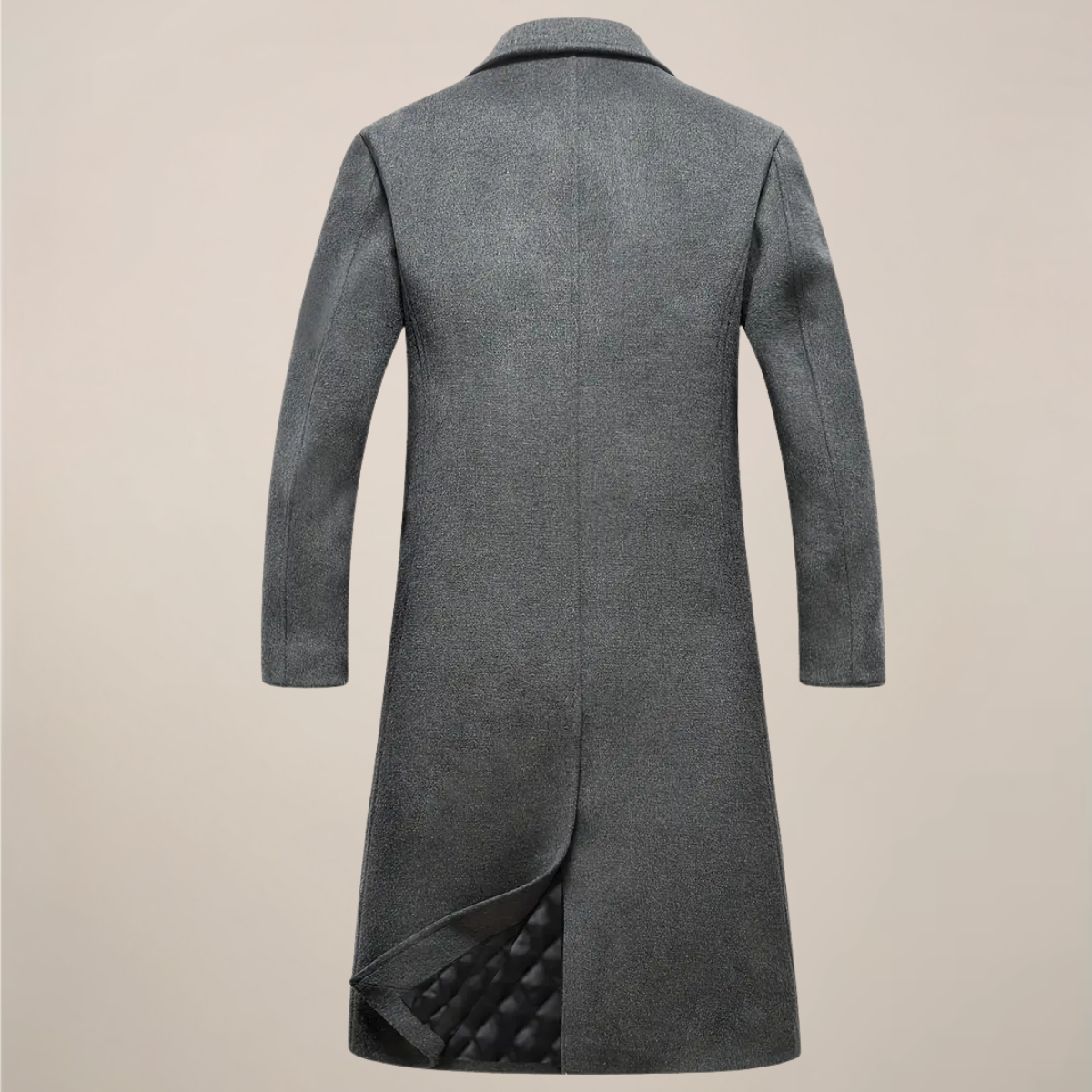 Elegant Men's Long Coat With Tailored Fit 2