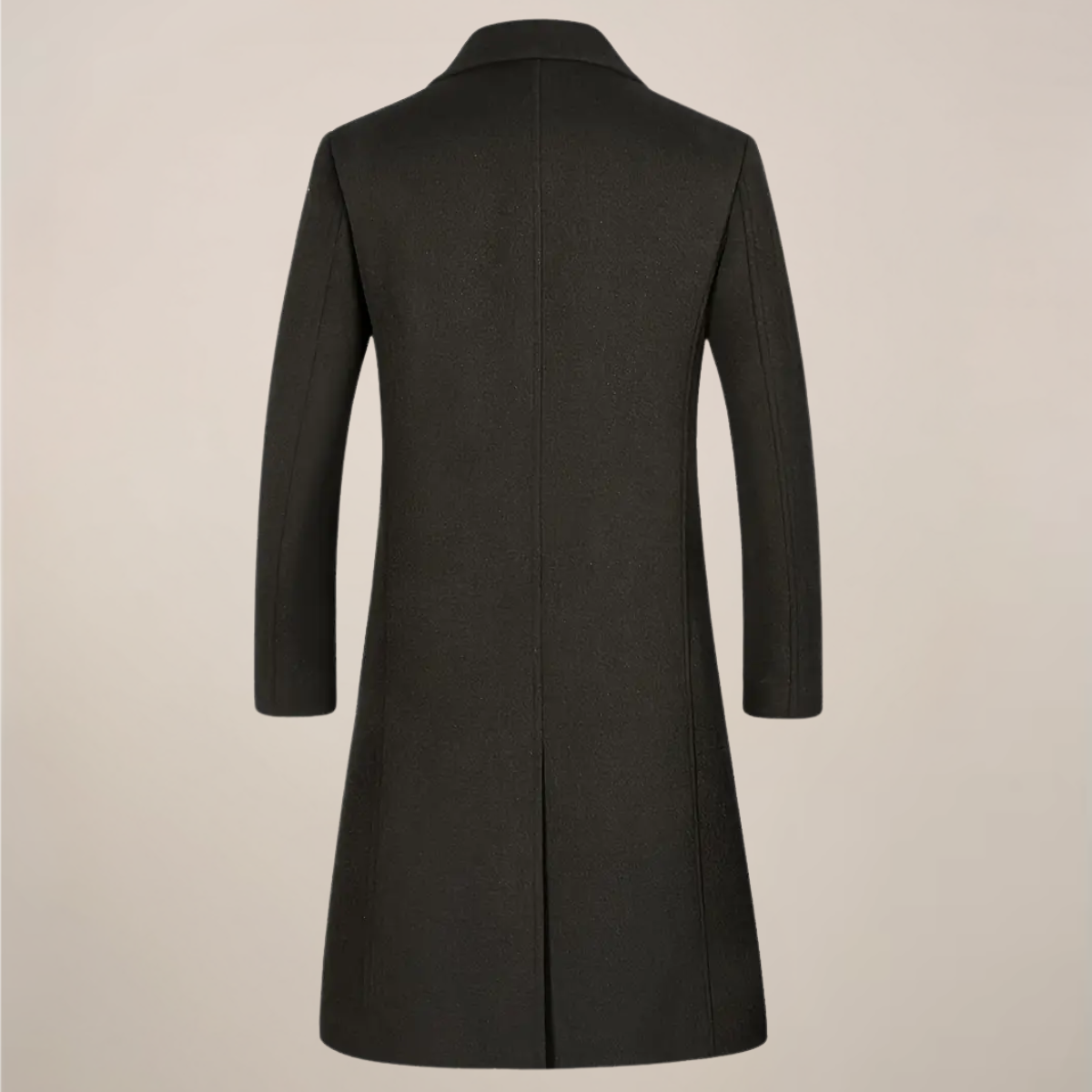 Elegant Men's Long Coat With Tailored Fit 5