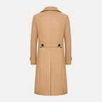 Elegant Men's Overcoat With Peak Lapels 1