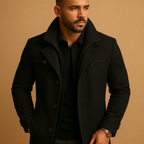 Elegant Men's Waterproof Jacket With Practical Pockets 1