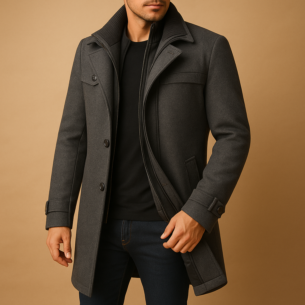 Elegant Men's Waterproof Jacket With Practical Pockets 2