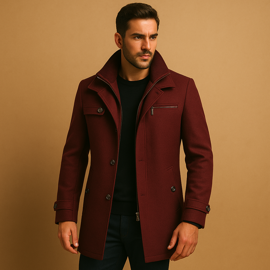 Elegant Men's Waterproof Jacket With Practical Pockets 3