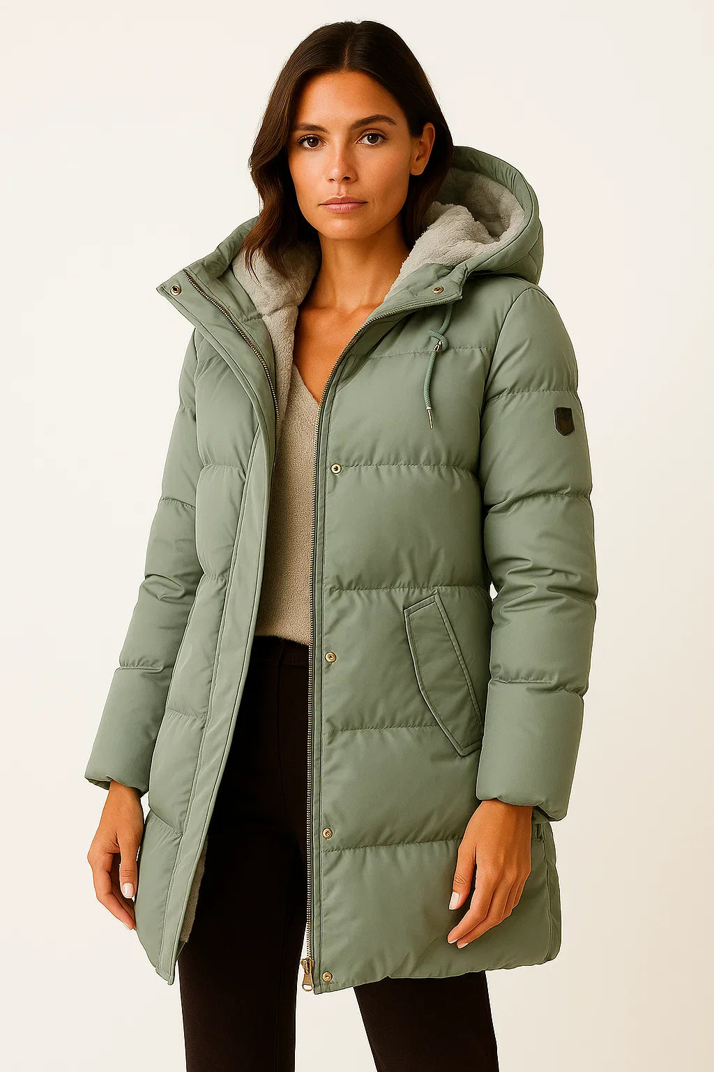 Elegant Puffer Jacket Women With Insulated Design 0