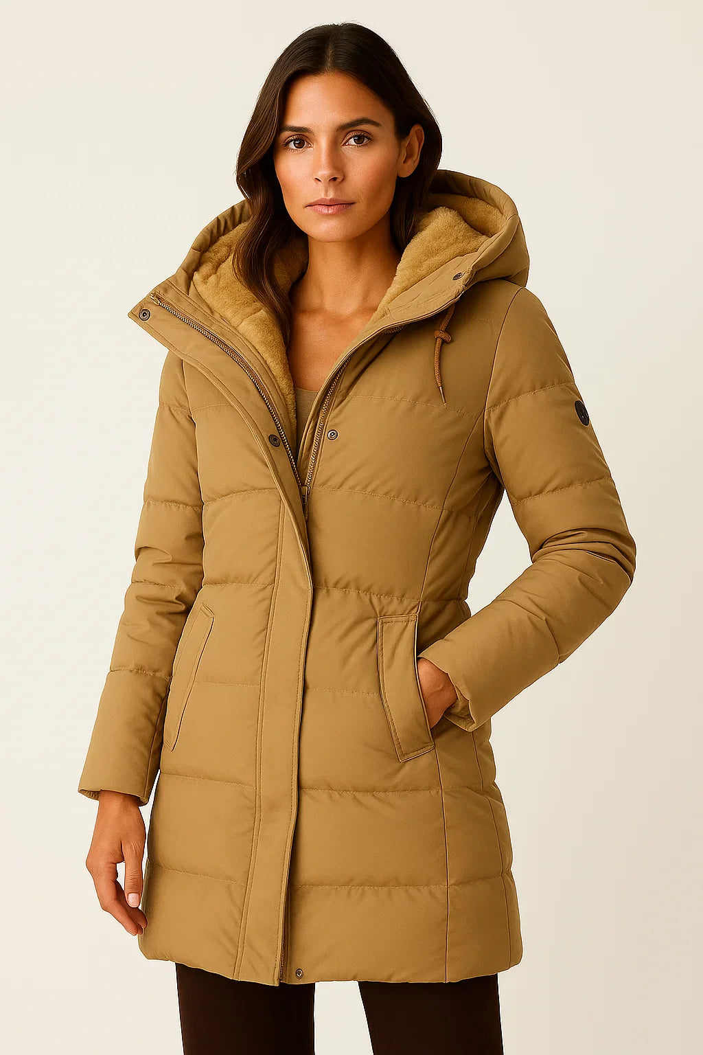 Elegant Puffer Jacket Women With Insulated Design 3