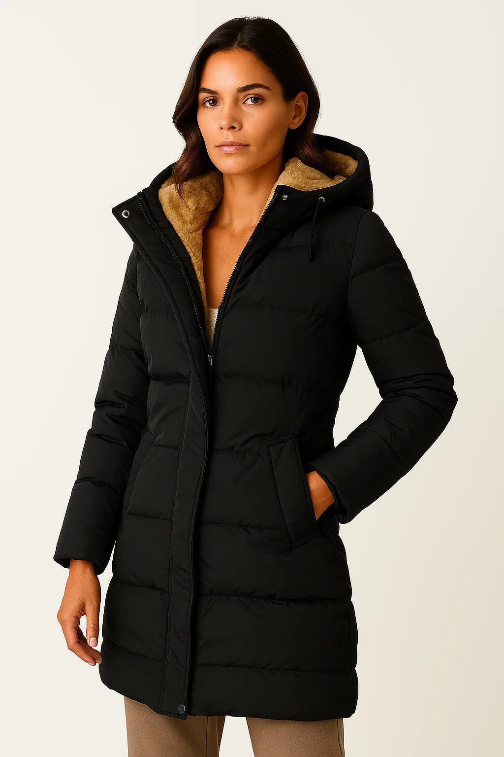 Elegant Puffer Jacket Women With Insulated Design 5