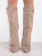 Elegant Thigh High Boots With Chic Buckle Detail 7