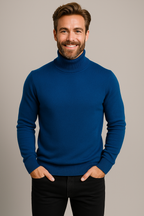 Elegant Turtleneck Sweater In Bold Color 2