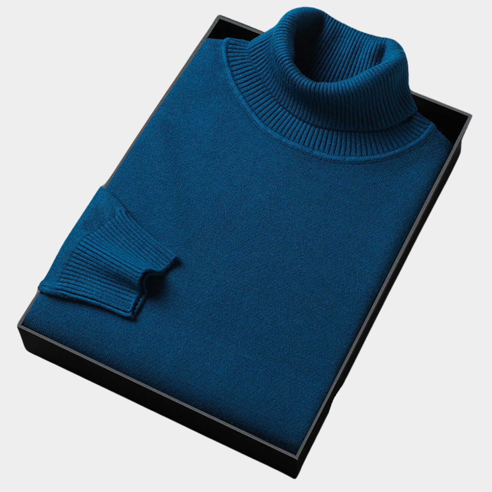 Elegant Turtleneck Sweater In Bold Color 3