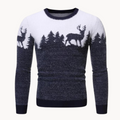 Relaxed Men's Jumper With Christmas Motif 0
