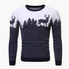 Relaxed Men's Jumper With Christmas Motif 0