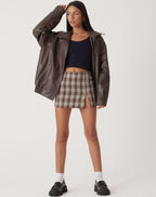 Women’s Jacket Leather Bomber Jacket Oversized Fit Minimalist Design 1
