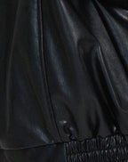 Women’s Jacket Leather Bomber Jacket Oversized Fit Minimalist Design 8