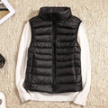 Women's Puffer Vest Lightweight Zip Front Quilted Casual Layering Slim Fit 0