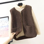 Women's Vest Outerwear Sleeveless Relaxed Fit Soft Fabric Casual Layering 0